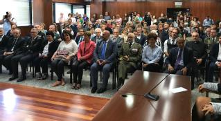 Los asistentes al acto de apertura de tribunales navarros de 2018